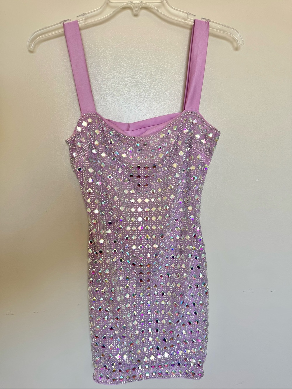 Oh Polly Sparkle Glitter Rhinestone Embellished Dress